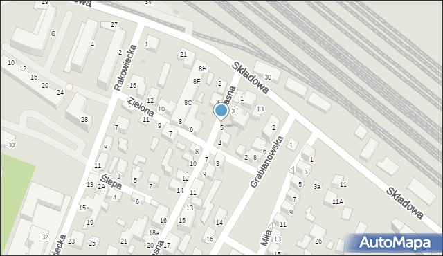 Siedlce, Jasna, 5, mapa Siedlce