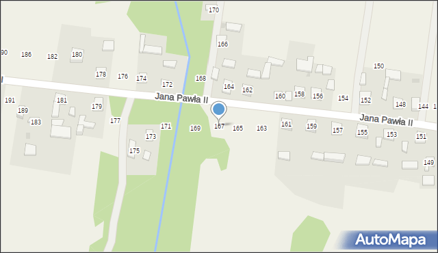 Siedlec Duży, Jana Pawła II, 167, mapa Siedlec Duży