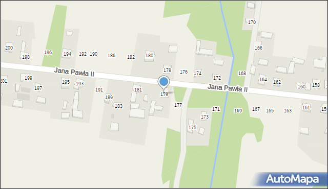 Siedlec Duży, Jana Pawła II, 179, mapa Siedlec Duży