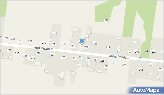 Siedlec Duży, Jana Pawła II, 222, mapa Siedlec Duży