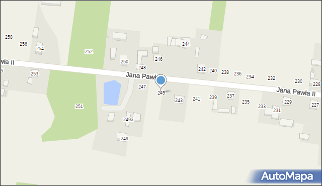 Siedlec Duży, Jana Pawła II, 245, mapa Siedlec Duży