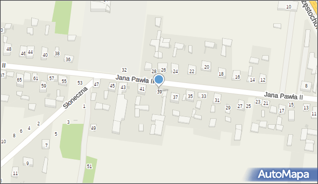 Siedlec Duży, Jana Pawła II, 39, mapa Siedlec Duży