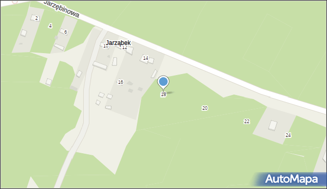 Sielpia Wielka, Jarzębinowa, 18, mapa Sielpia Wielka