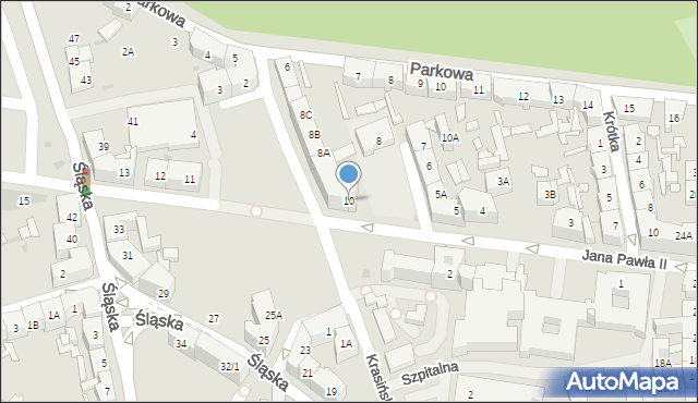 Siemianowice Śląskie, Jana Pawła II, 10, mapa Siemianowice Śląskie