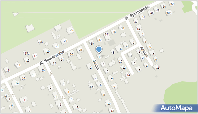 Siemianowice Śląskie, Jasna, 1, mapa Siemianowice Śląskie