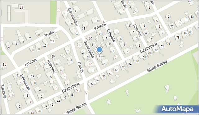 Siemianowice Śląskie, Jastrzębia, 4, mapa Siemianowice Śląskie