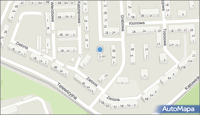 Siemianowice Śląskie, Jaworowa, 1, mapa Siemianowice Śląskie