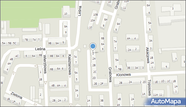 Siemianowice Śląskie, Jaworowa, 2, mapa Siemianowice Śląskie