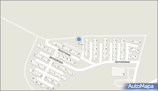 Siemianowice Śląskie, Jagodowa, 11, mapa Siemianowice Śląskie