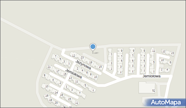 Siemianowice Śląskie, Jagodowa, 13, mapa Siemianowice Śląskie