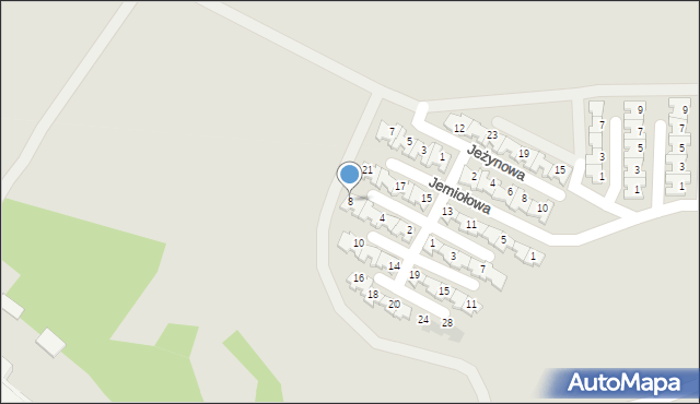 Siemianowice Śląskie, Jaskrowa, 8, mapa Siemianowice Śląskie