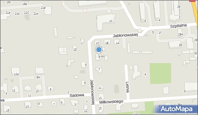 Siemiatycze, Jabłonowskiej Anny, 3, mapa Siemiatycze