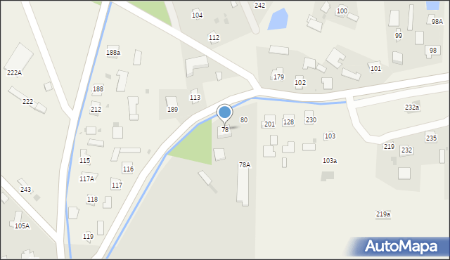 Sieniawa, Jana Pawła II, 78, mapa Sieniawa