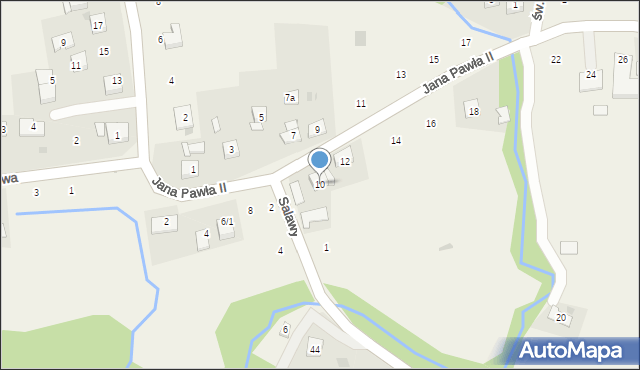 Siepraw, Jana Pawła II, 10, mapa Siepraw