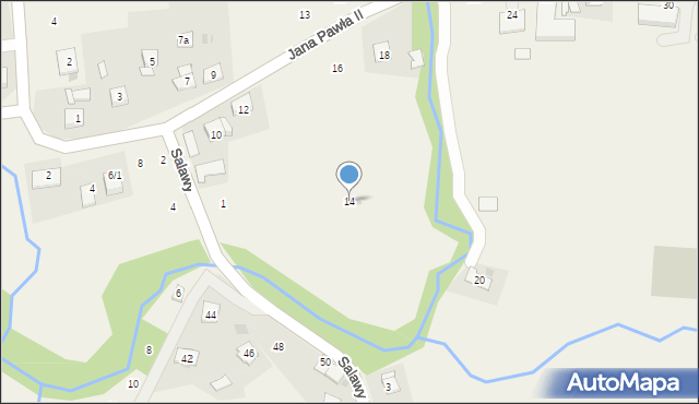 Siepraw, Jana Pawła II, 14, mapa Siepraw