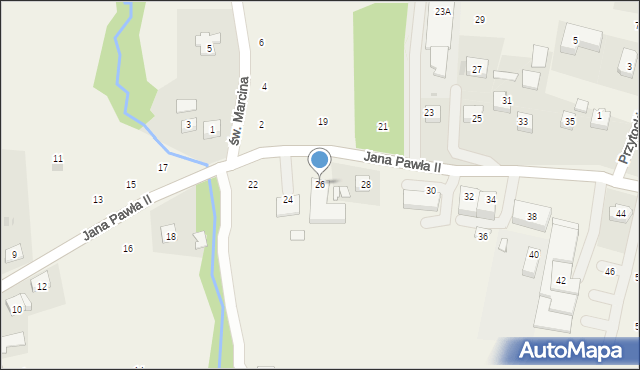 Siepraw, Jana Pawła II, 26, mapa Siepraw