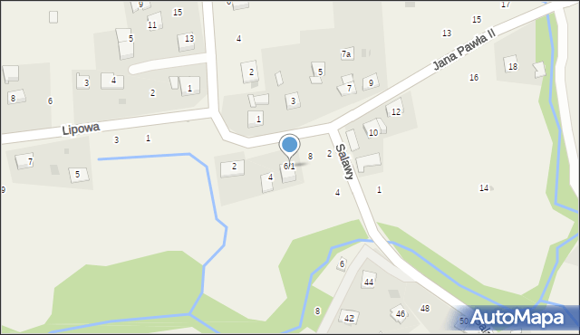 Siepraw, Jana Pawła II, 6/1, mapa Siepraw