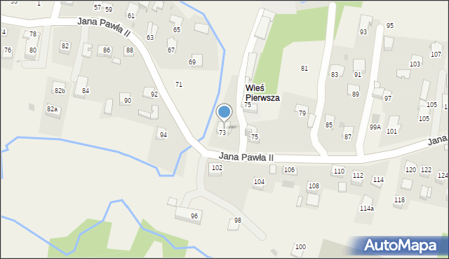 Siepraw, Jana Pawła II, 73, mapa Siepraw
