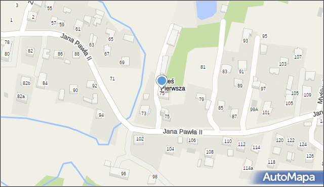 Siepraw, Jana Pawła II, 75, mapa Siepraw