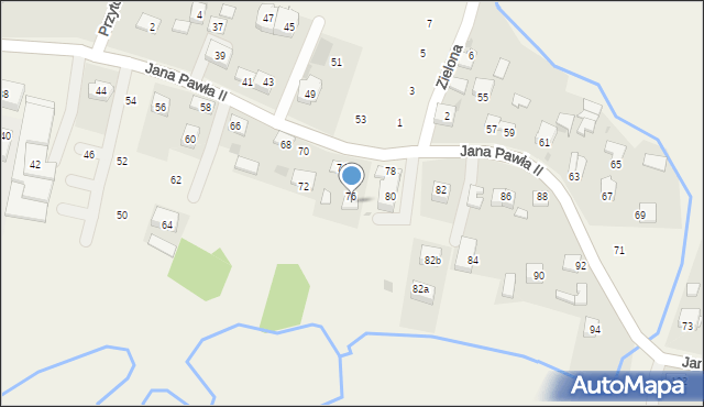 Siepraw, Jana Pawła II, 76, mapa Siepraw