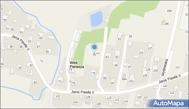 Siepraw, Jana Pawła II, 81, mapa Siepraw