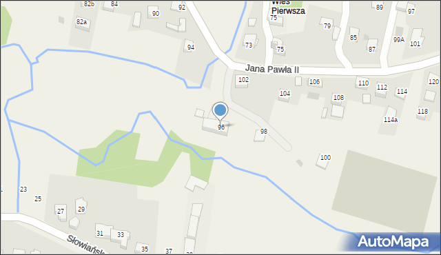 Siepraw, Jana Pawła II, 96, mapa Siepraw