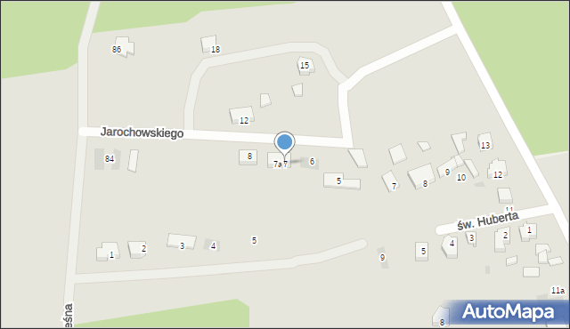 Sieraków, Jarochowskiego Antoniego, 7, mapa Sieraków