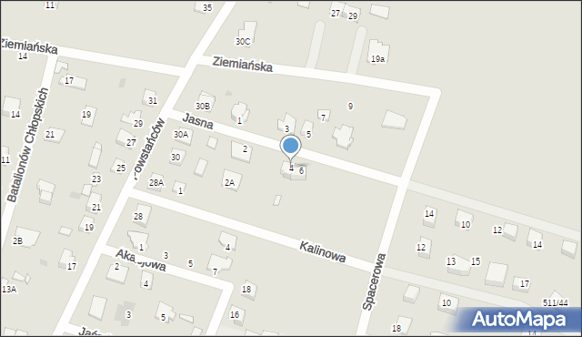 Sierpc, Jasna, 4, mapa Sierpc