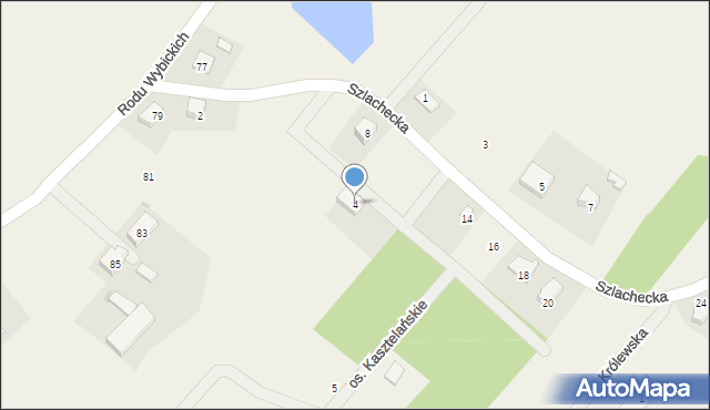 Sikorzyno, Jaśkowe Wzgórze, 4, mapa Sikorzyno