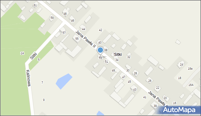 Sitki, Jana Pawła II, 53, mapa Sitki