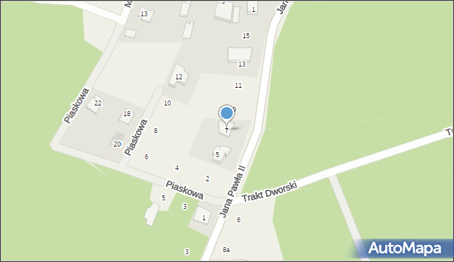 Sitki, Jana Pawła II, 7, mapa Sitki