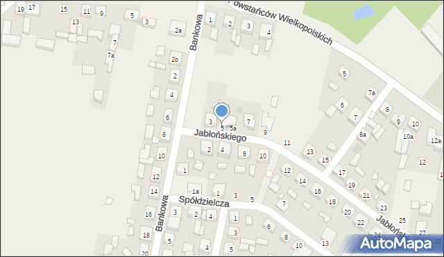Skalmierzyce, Jabłońskiego Ludwika, 5, mapa Skalmierzyce