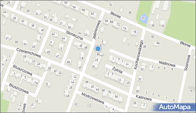 Skaryszew, Jaśminowa, 13, mapa Skaryszew