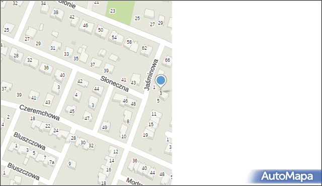 Skaryszew, Jaśminowa, 3, mapa Skaryszew