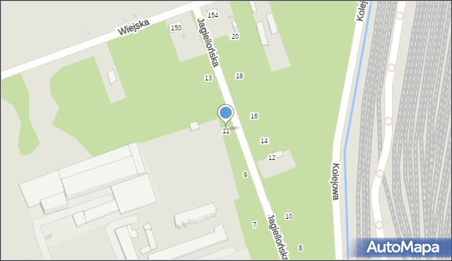 Skarżysko-Kamienna, Jagiellońska, 11, mapa Skarżysko-Kamienna