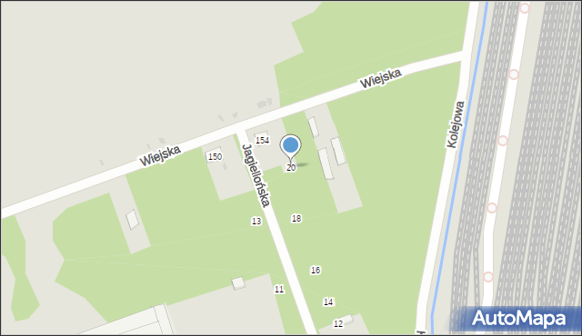 Skarżysko-Kamienna, Jagiellońska, 20, mapa Skarżysko-Kamienna