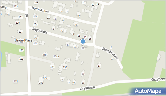 Skarżysko-Kamienna, Jagodowa, 12, mapa Skarżysko-Kamienna