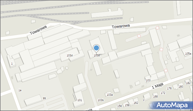 Skarżysko-Kamienna, Jastrzębia, 103d, mapa Skarżysko-Kamienna