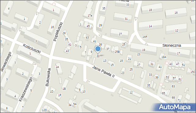 Skawina, Jana Pawła II, 11, mapa Skawina