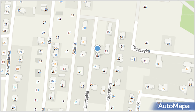 Skierdy, Jastrzębia, 14, mapa Skierdy