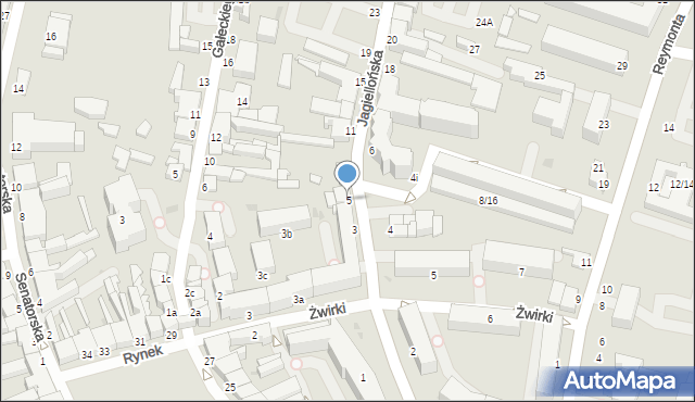 Skierniewice, Jagiellońska, 5, mapa Skierniewic