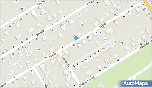 Skierniewice, Jasna, 12b, mapa Skierniewic