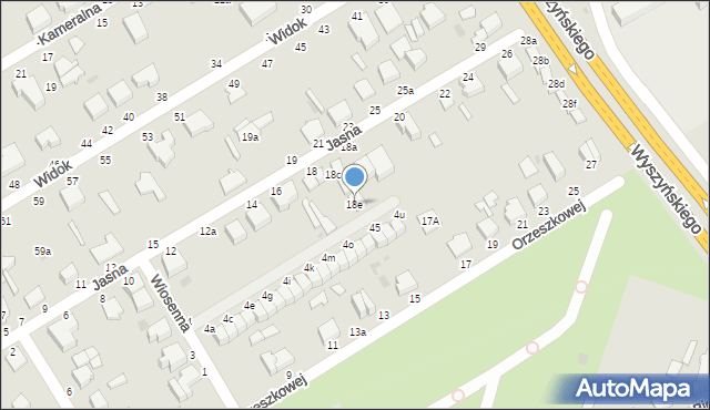 Skierniewice, Jasna, 18e, mapa Skierniewic