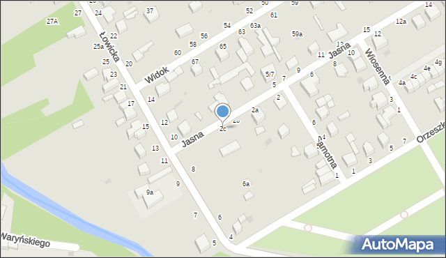 Skierniewice, Jasna, 2c, mapa Skierniewic