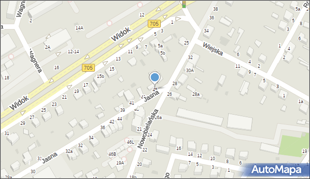 Skierniewice, Jasna, 45, mapa Skierniewic