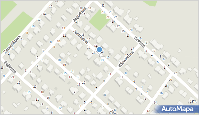 Skierniewice, Jastrzębia, 15, mapa Skierniewic