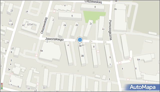 Skierniewice, Jaworskiego Edmunda, 3b, mapa Skierniewic
