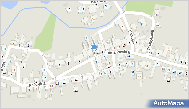 Skoki, Jana Pawła II, 1, mapa Skoki