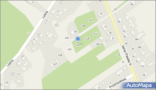 Skopanie, Jana Pawła II, 41C, mapa Skopanie