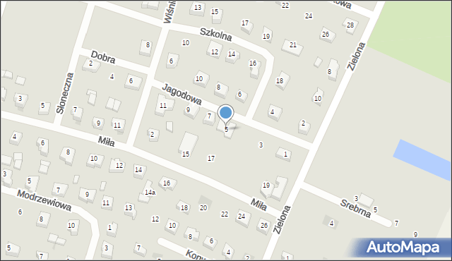 Skórcz, Jagodowa, 5, mapa Skórcz